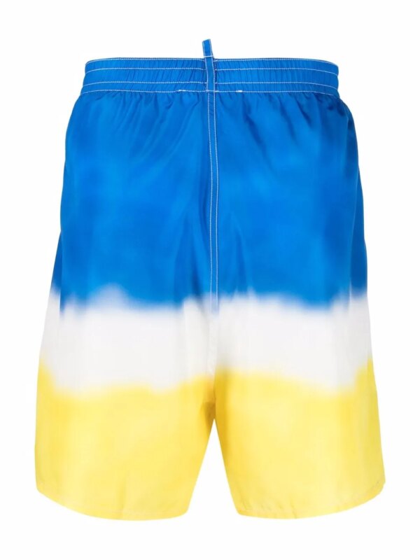 DSQUARED2 Zwembroek met verfprint - Blauw