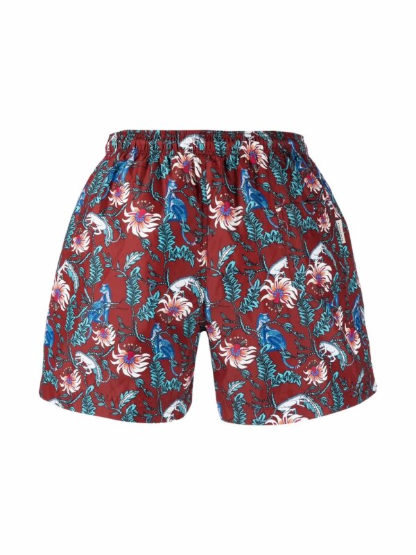 PENINSULA SWIMWEAR Zwembroek met bloemenprint - Bruin