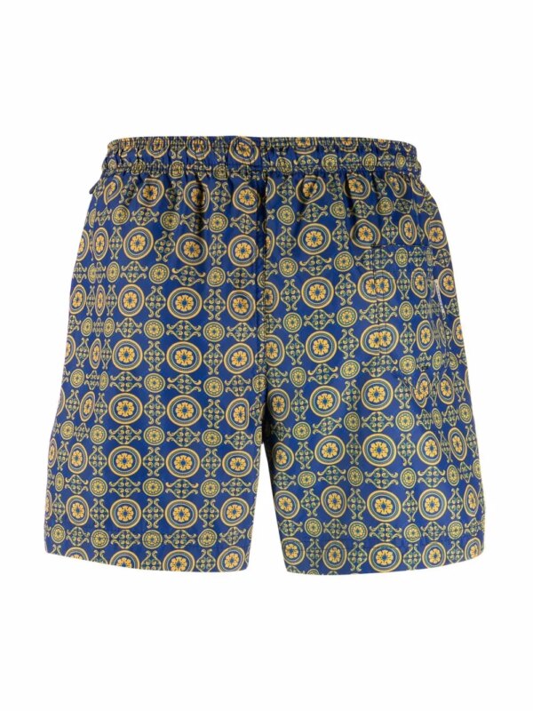 PENINSULA SWIMWEAR Zwembroek met geometrische print - Blauw
