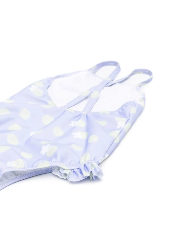 Knot Badpak met print - Paars