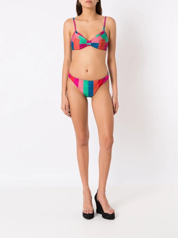 Amir Slama Bikini met patchwork - Veelkleurig