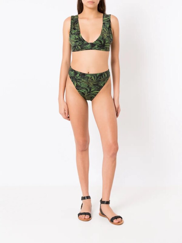 Isolda Bikini met print - Zwart