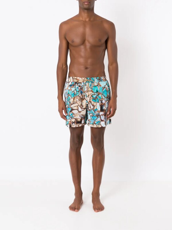 Lygia & Nanny Zwembroek met print - Blauw