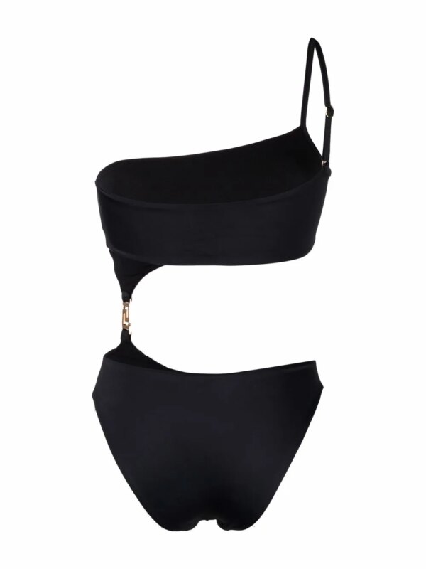 Versace Badpak met Greca print - Zwart