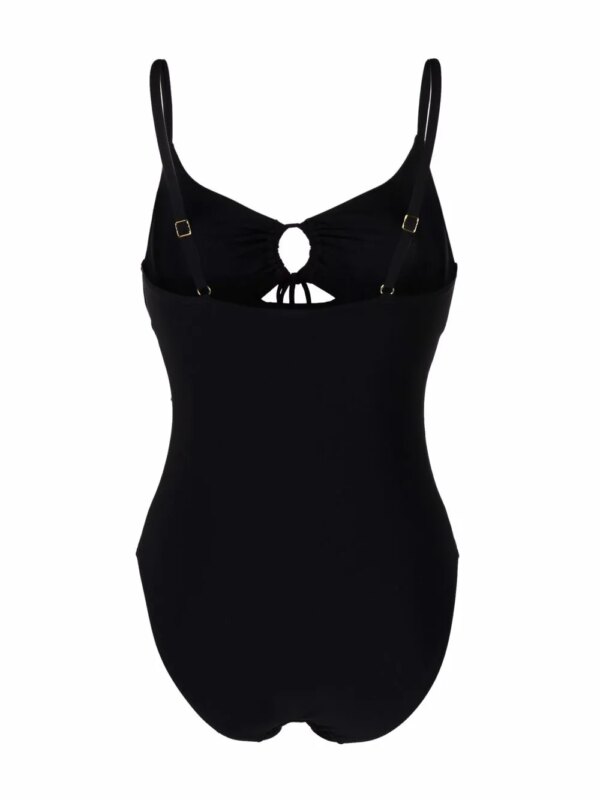 Tory Burch Badpak met ruches - Zwart