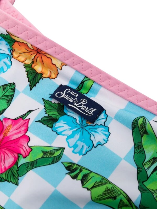 MC2 Saint Barth Kids Bikini met bloemenprint - Groen