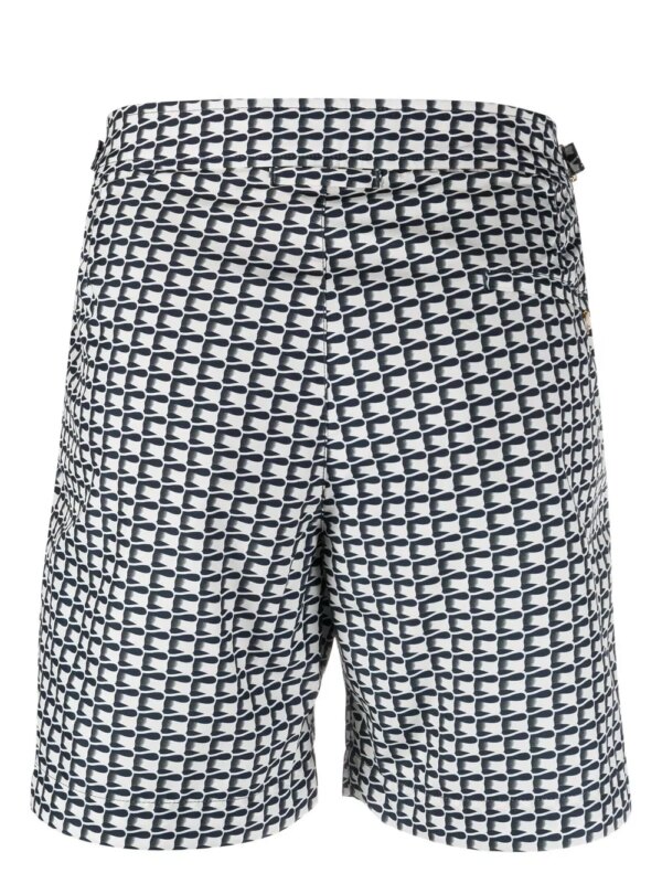 Orlebar Brown Zwembroek met grafische print - Wit