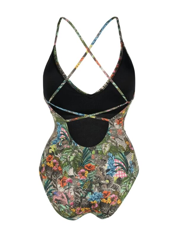 Anjuna Badpak met print - Groen