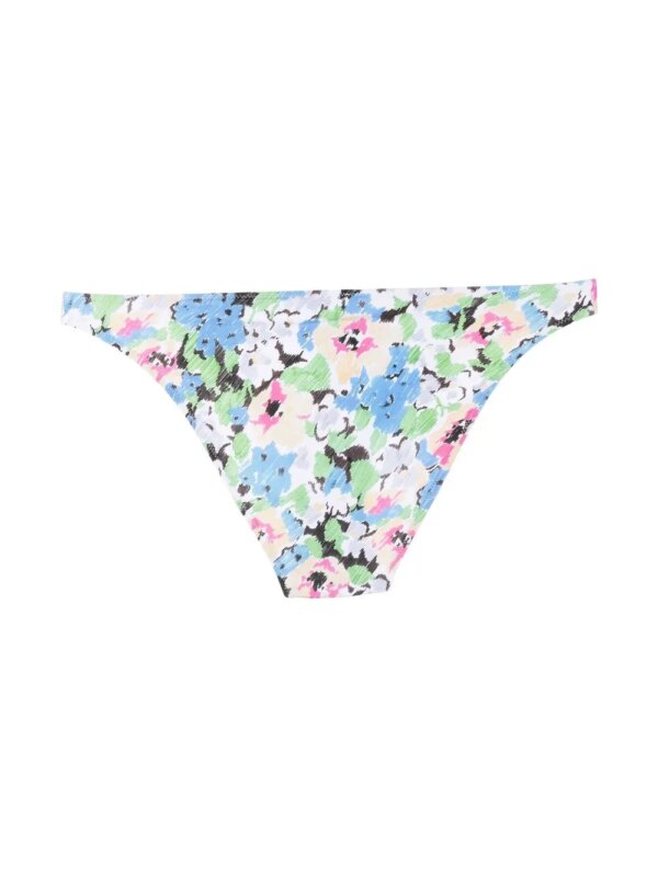 GANNI Bikinislip met bloemenprint - Blauw