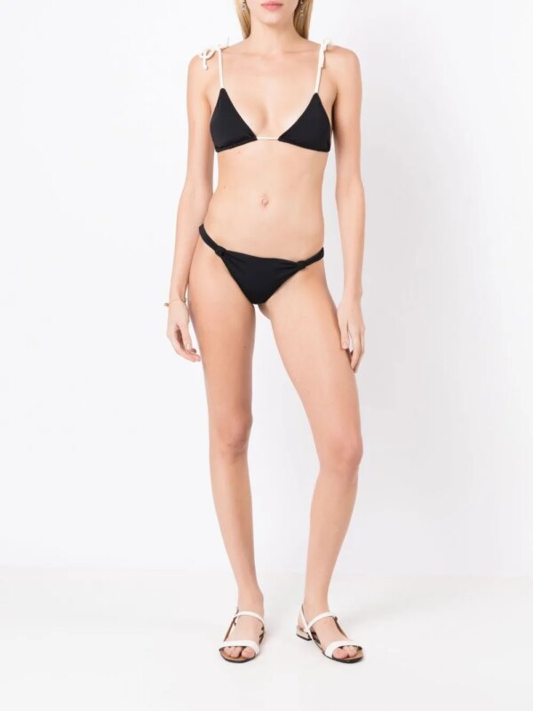 Clube Bossa Tweekleurige bikinitop - Zwart