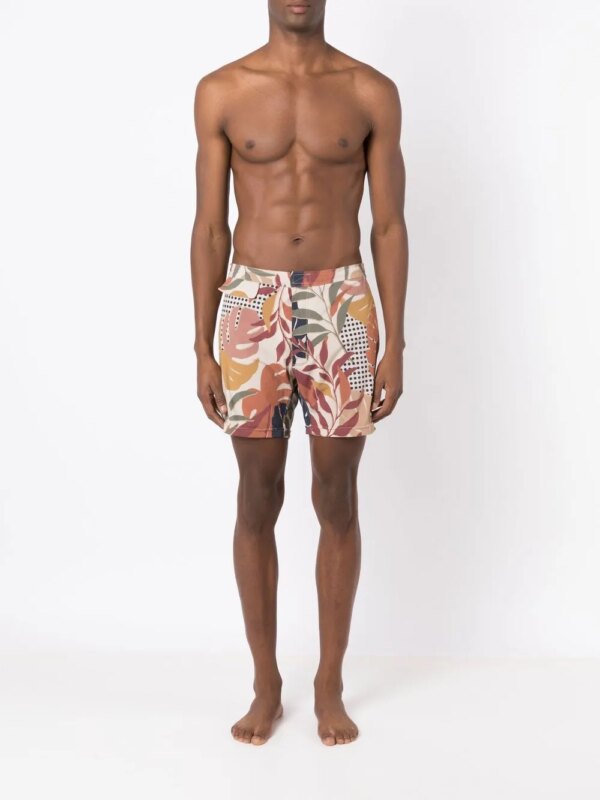 Amir Slama Zwembroek met print - Bruin