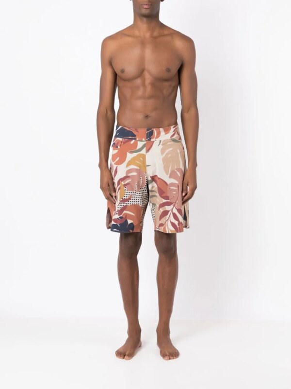 Amir Slama Zwembroek met print - Bruin