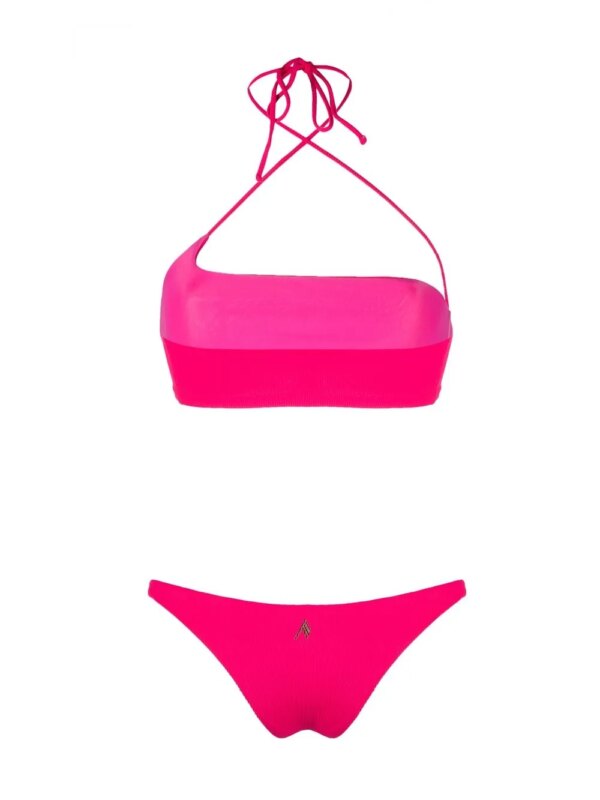 The Attico Bikini met halternek - Roze