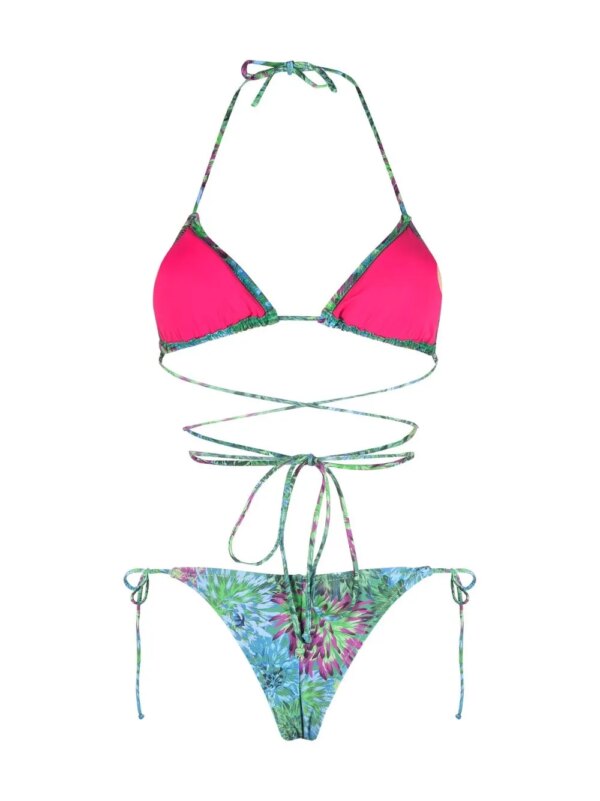 Reina Olga Bikini met bloemenprint - Groen