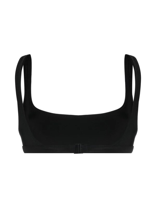 Matteau Bikinitop met diepe ronde hals - Zwart