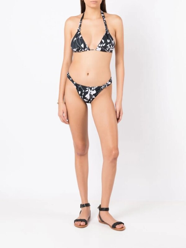 Clube Bossa Bikinislip met bloemenprint - Zwart
