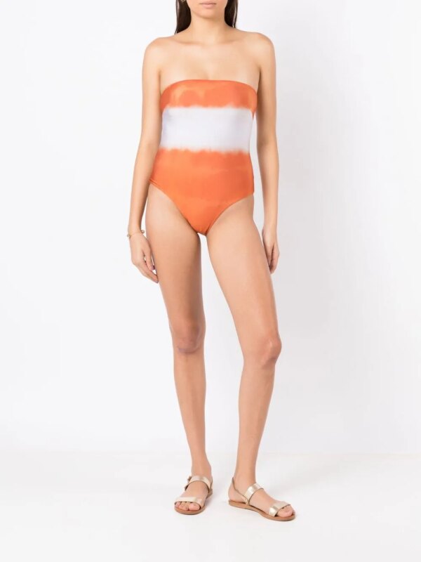 Clube Bossa Badpak met tie-dye print - Oranje