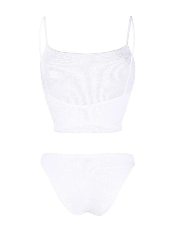 Hunza G Gebreide tankini - Wit