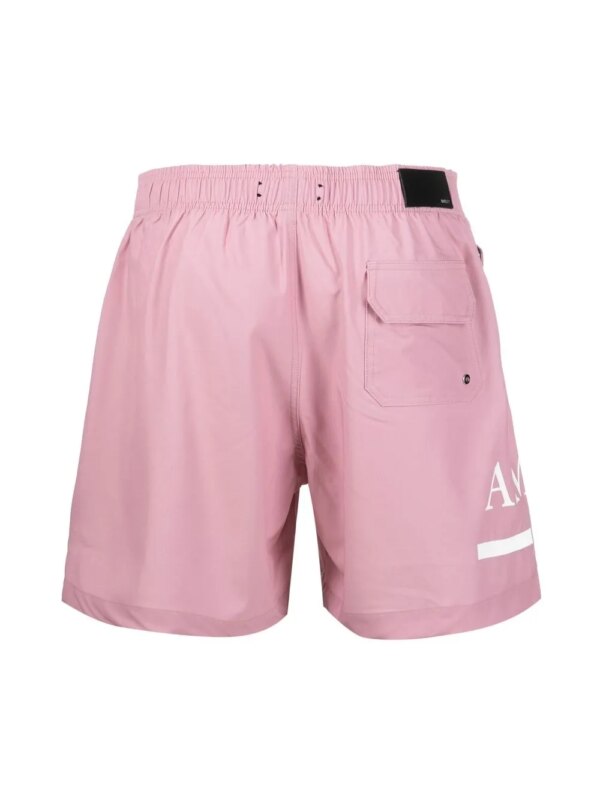 AMIRI Zwembroek met trekkoordtaille - Roze