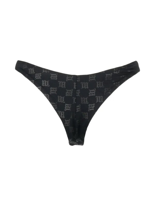 MISBHV Bikinislip met monogram patroon - Zwart