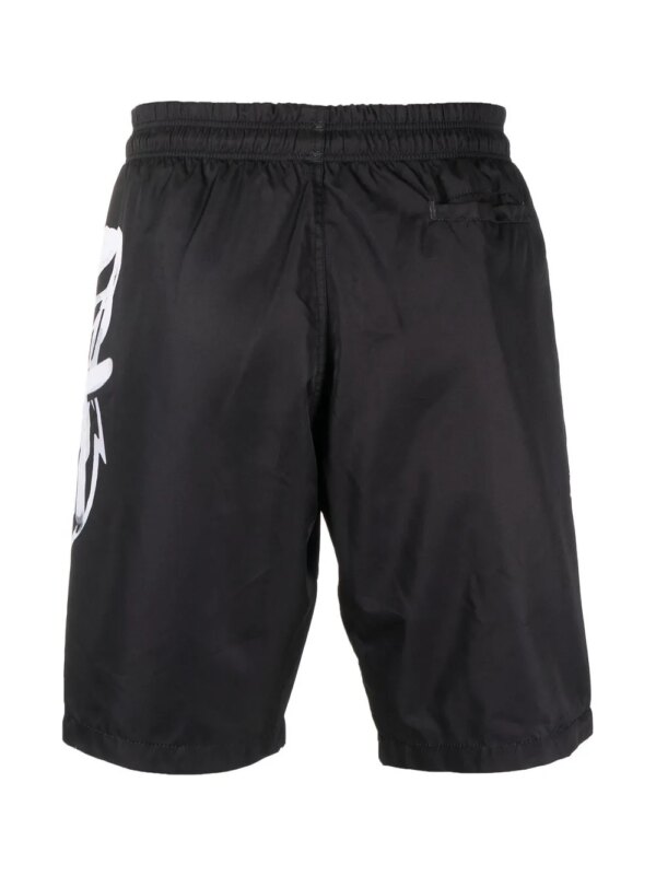 Plein Sport Zwembroek met logoprint - Zwart