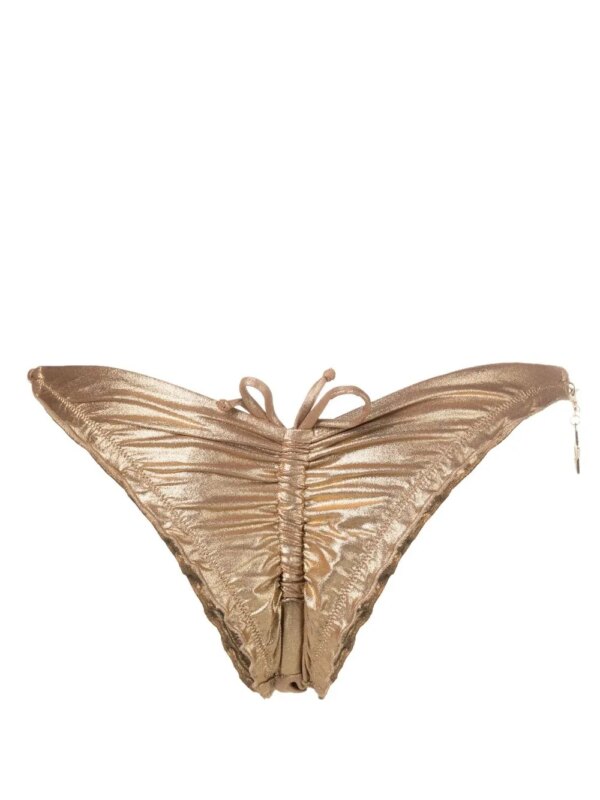 Agent Provocateur Bikinislip met gesmockt detail - Goud