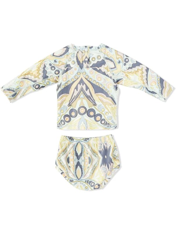 Cult Gaia Zwembroek met grafische print - Wit