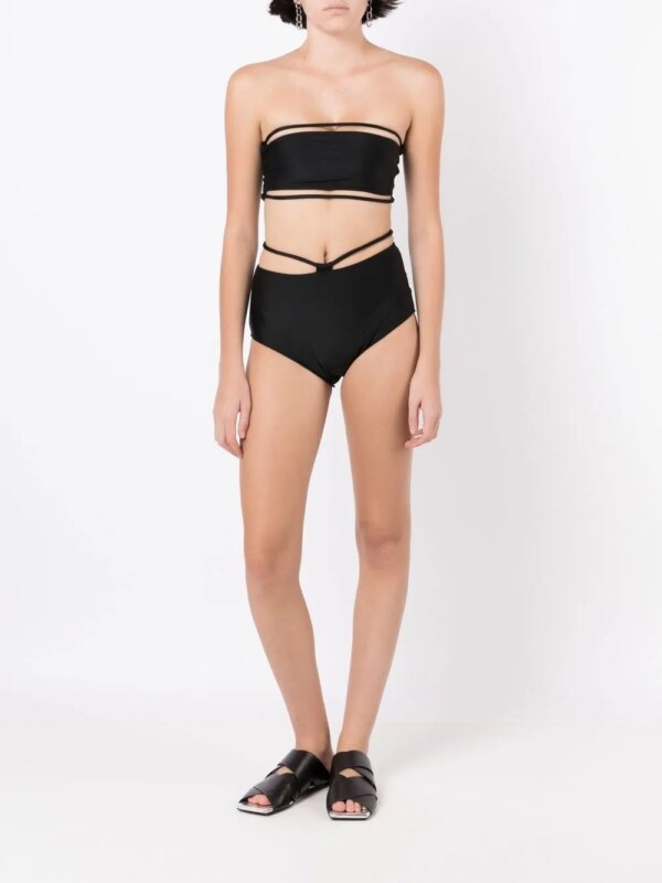 Gloria Coelho Bandeau bikinitop - Zwart