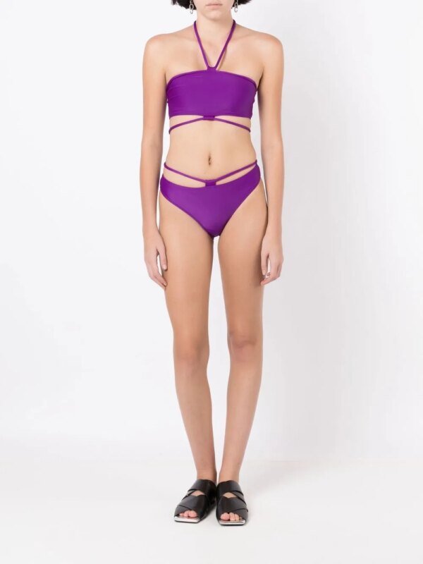 Gloria Coelho Bandeau bikinitop - Paars