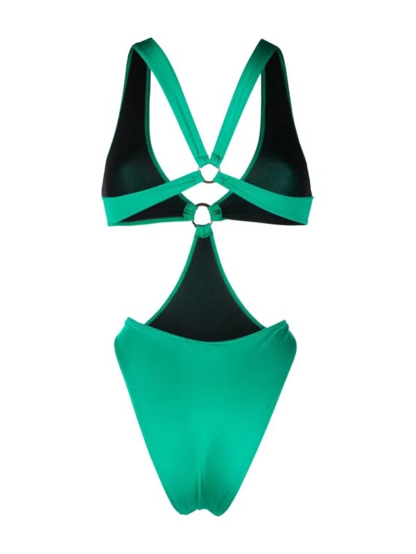 Manokhi Badpak met uitgesneden detail - Groen