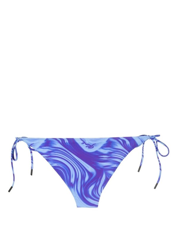 Karl Lagerfeld Bikinislip met strik - Blauw
