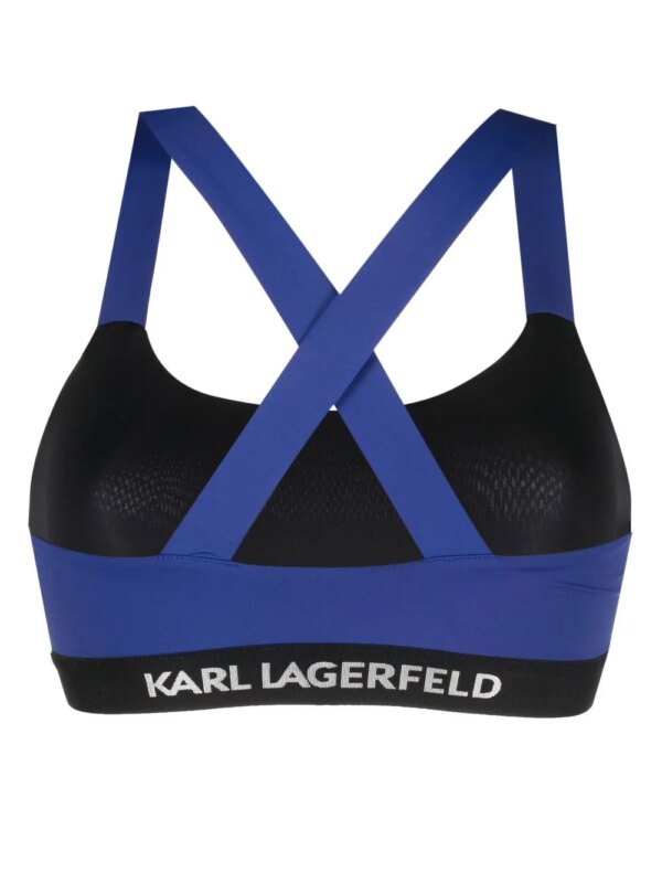 Karl Lagerfeld Bandeau top - Blauw