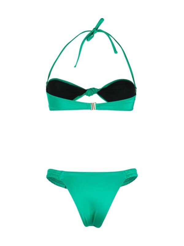 Manokhi Bikini met ruches - Groen