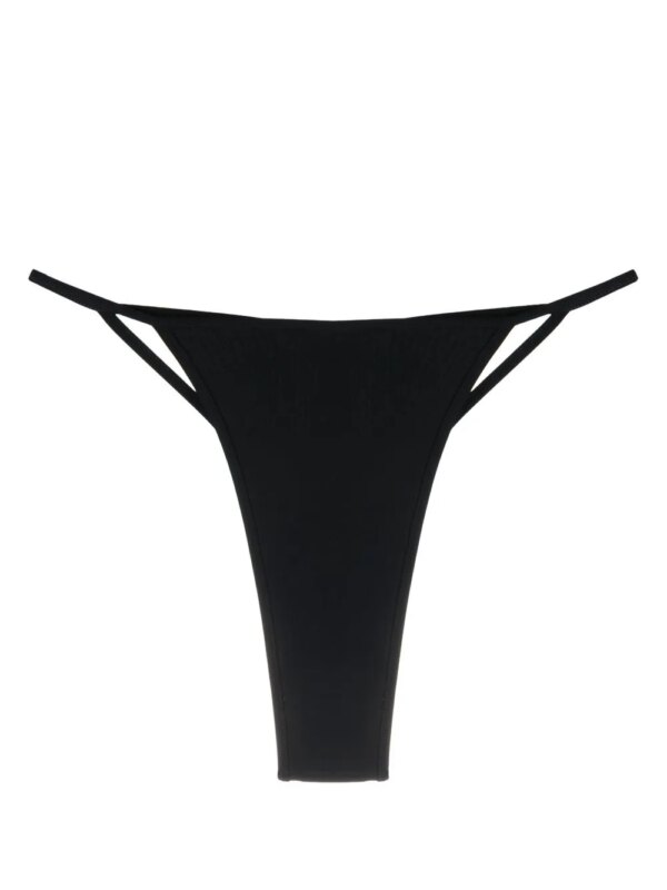 Dolce & Gabbana Bikinislip met uitgesneden details en DG-logo - Zwart