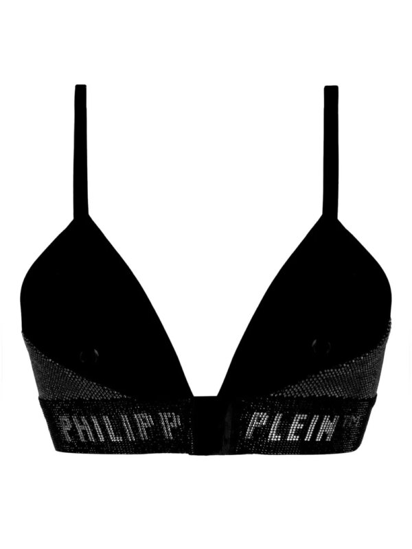 Philipp Plein Bh verfraaid met stras - Zwart
