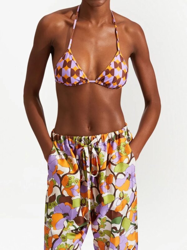 La DoubleJ Triangel bikinitop - Oranje