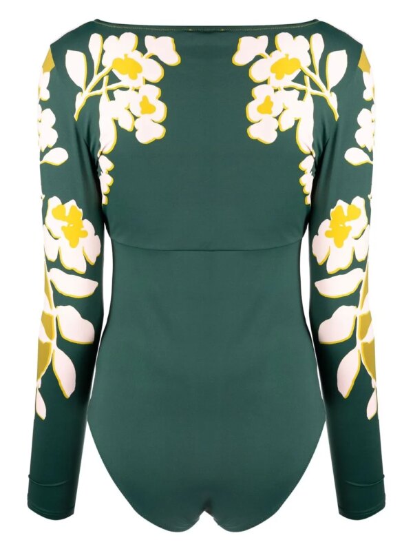 La DoubleJ Badpak met print - Groen