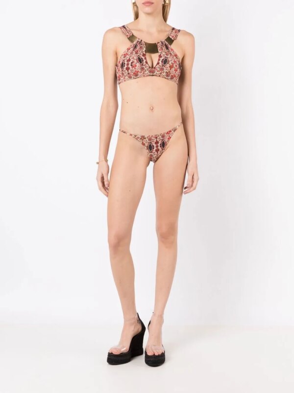 Amir Slama Bikinitop met bloemenprint - Rood