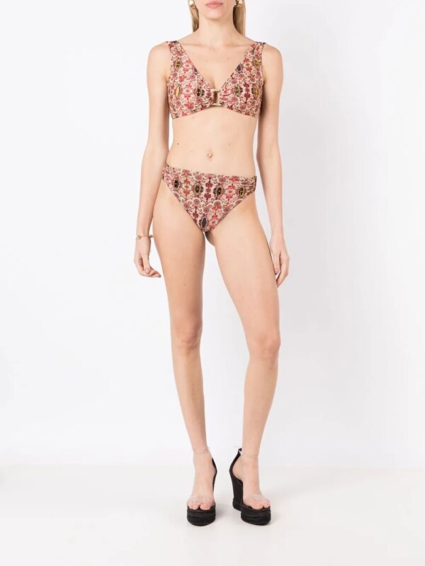 Amir Slama Bikini met bloemenprint - Rood