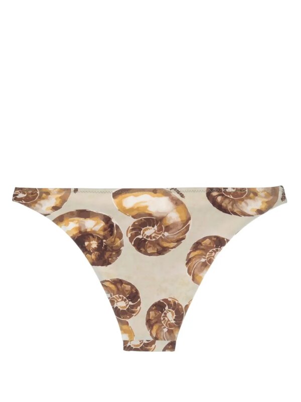 Nanushka Bikinislip met print - Beige