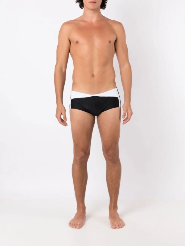 Amir Slama Tweekleurige zwembroek - Zwart