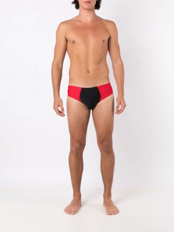 Amir Slama Tweekleurige zwembroek - Rood