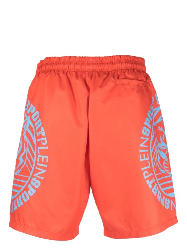 Plein Sport Zwembroek met logoprint - Oranje