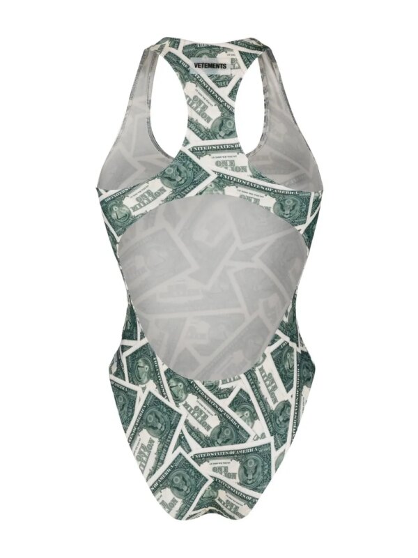 VETEMENTS Badpak met print - Groen