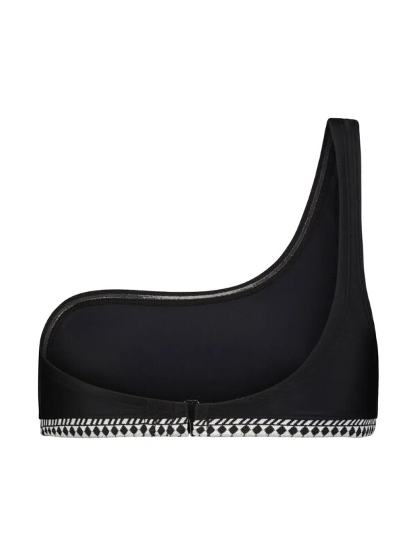 lemlem Asymmetrische bikinitop - Zwart