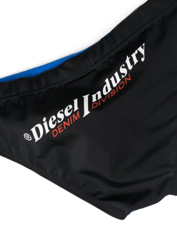 Diesel Kids Zwembroek met logoprint - Blauw