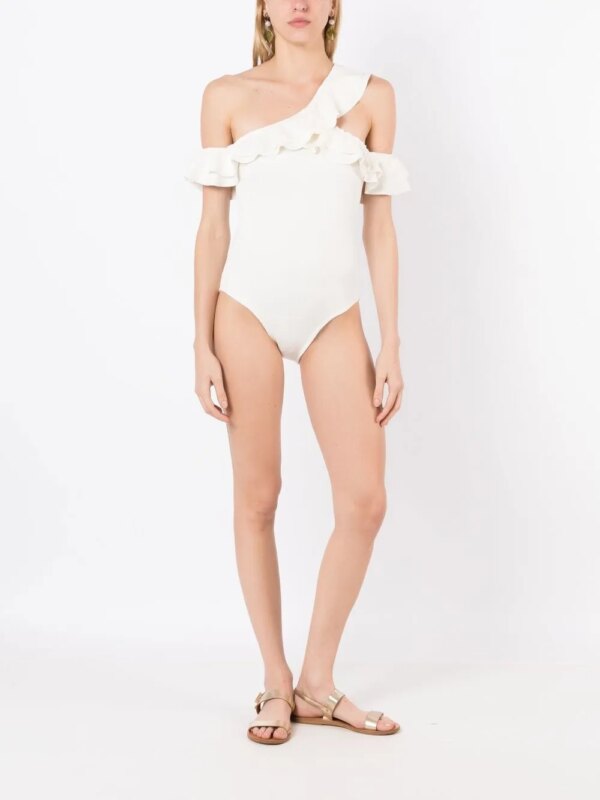 Clube Bossa Off-shoulder badpak - Wit