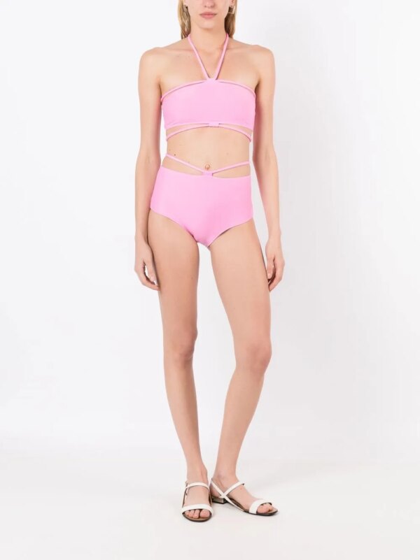 Gloria Coelho Bikinitop met halternek - Roze