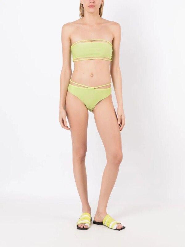 Gloria Coelho Bikini met bandjes - Groen