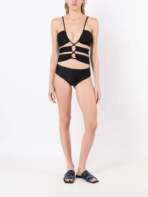 Gloria Coelho Uitgesneden badpak - Zwart
